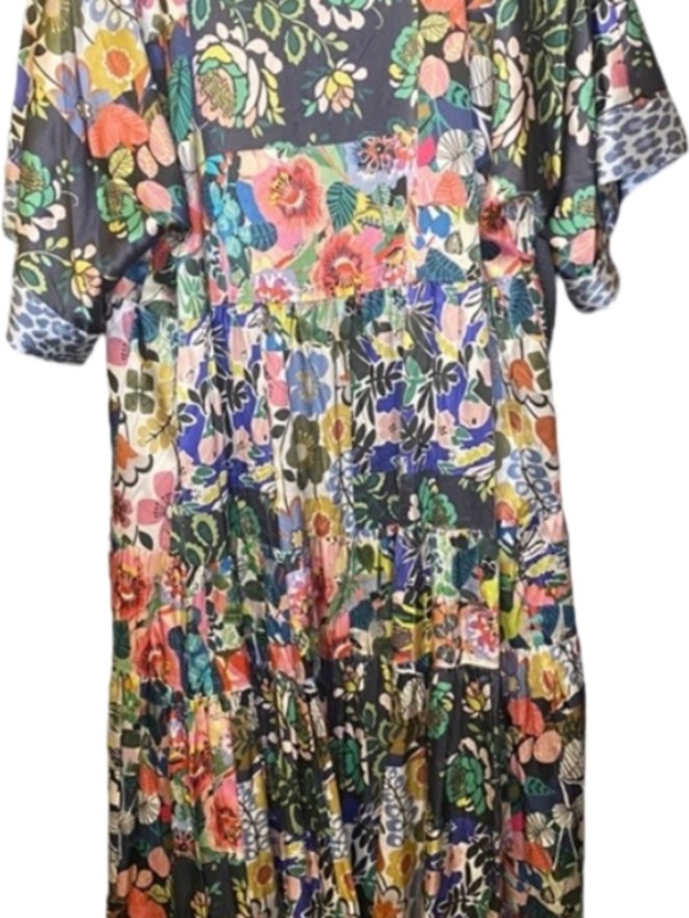 NWOT Johnny Was Chelsea Gardens Silk Kimono/Dress Oversized - Picture 11 of 12